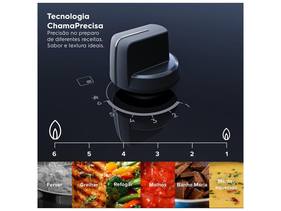 Cooktop 5 Bocas a Gás GLP Electrolux Preto Acendimento Automático Experience KE5GC - 1