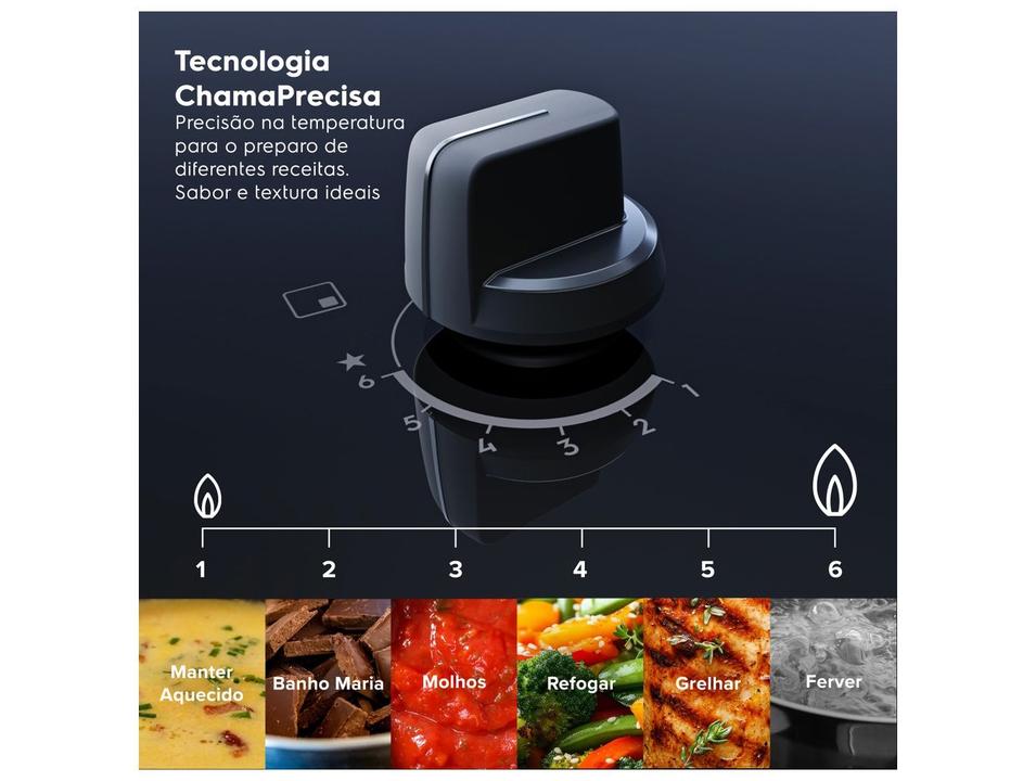 Cooktop 5 Bocas a Gás GLP Electrolux Preto Super Automático Expert KE5GW - 1