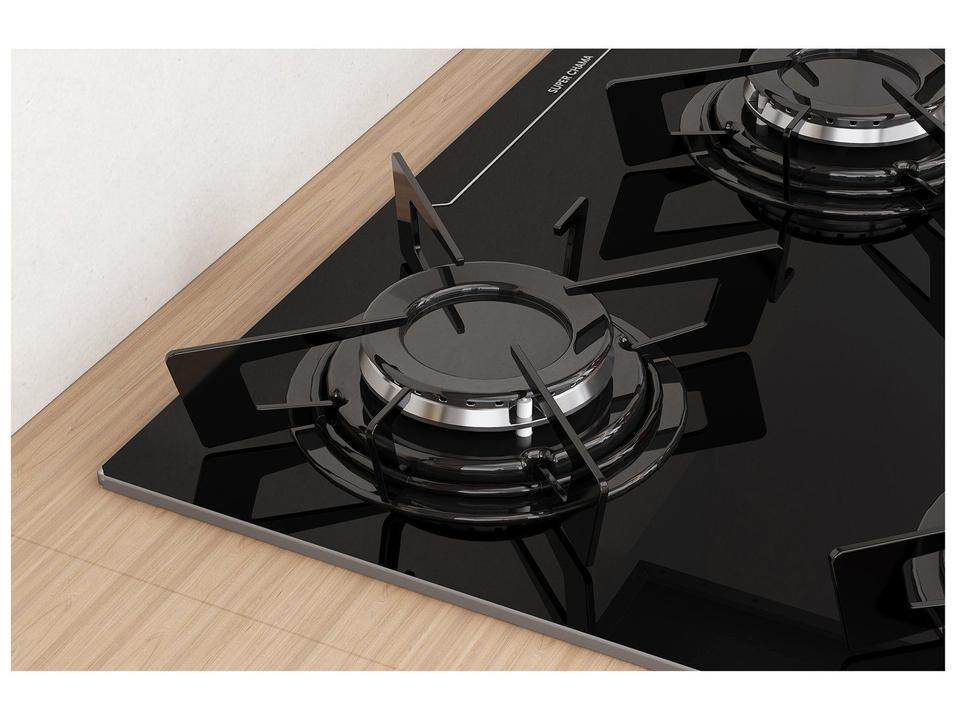 Cooktop 5 Bocas a Gás GLP Itatiaia Preto Electra Plus - 4