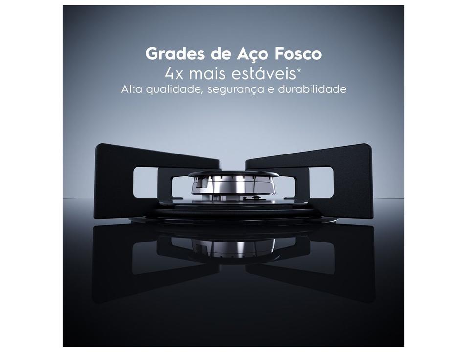 Cooktop 5 Bocas GLP Electrolux Preto Acendimento Automático Efficient KE5GT - 1