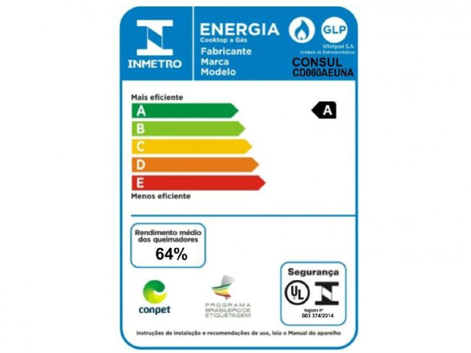 Cooktop Consul 4 Bocas com Grades Individuais Acendimento Automático Facilite CD060AE - 15