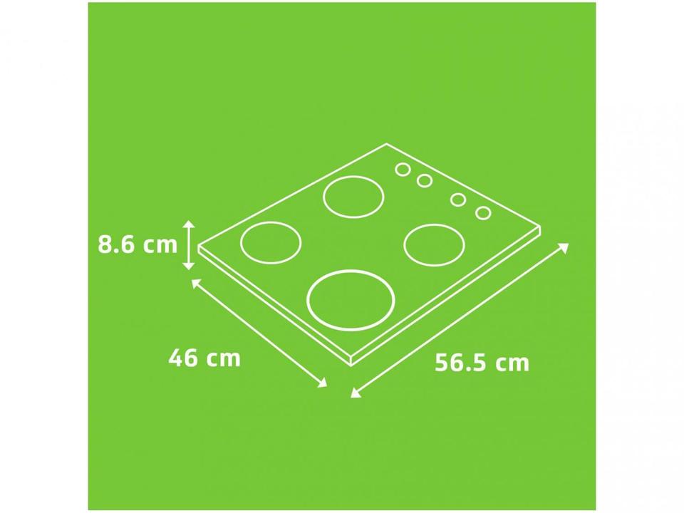 Cooktop Consul 4 Bocas com Grades Individuais Acendimento Automático Facilite CD060AE - 14