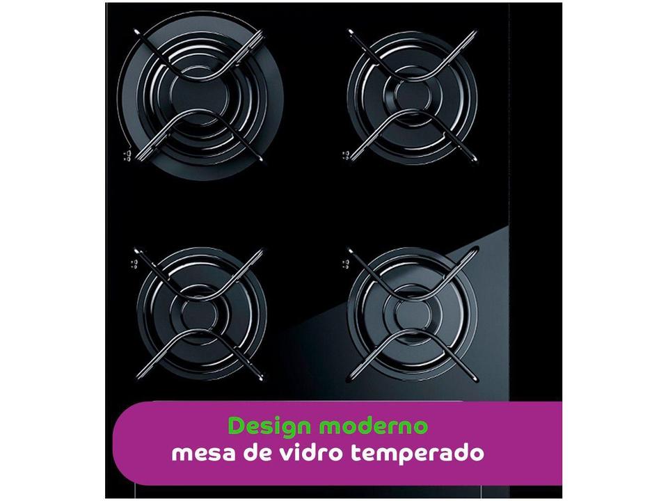 Cooktop Consul 4 Bocas com Grades Individuais Acendimento Automático Facilite CD060AE - 8