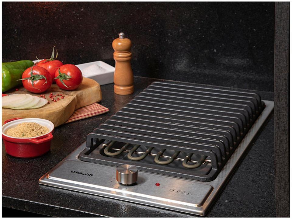 Cooktop Elétrico com Grelha Suggar Inox Barbecue - 1