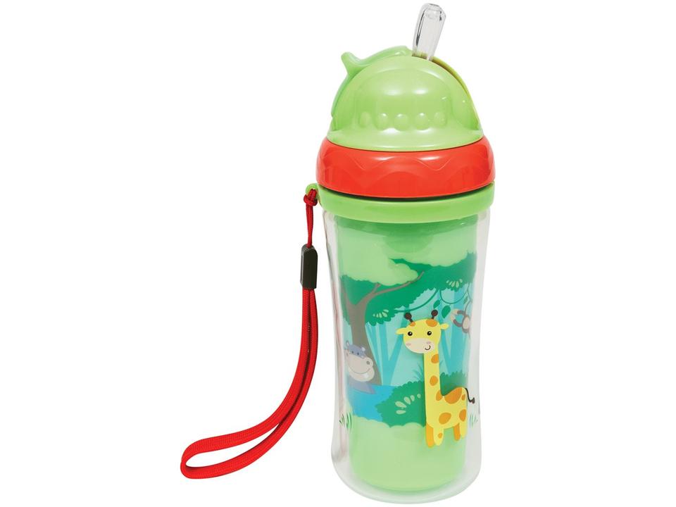 Copo Infantil Antivazamento com Canudo e Tampa - 1