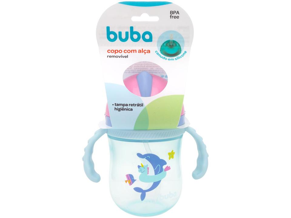 Copo Infantil com Alça e Canudo 240ml Buba Baleia - 8