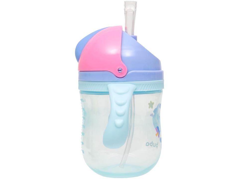 Copo Infantil com Alça e Canudo 240ml Buba Baleia - 5