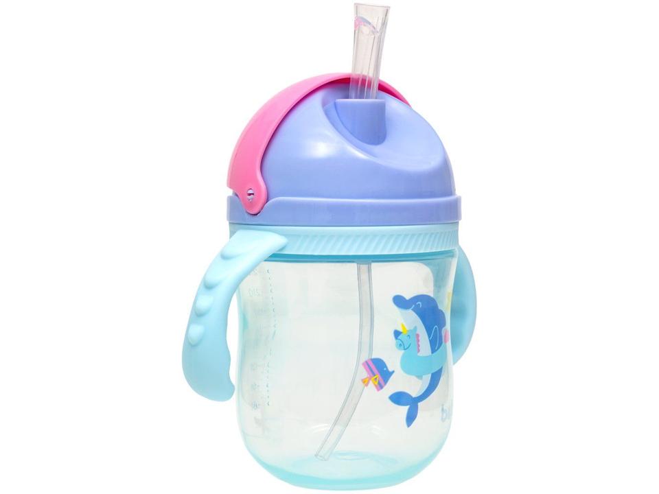 Copo Infantil com Alça e Canudo 240ml Buba Baleia - 4