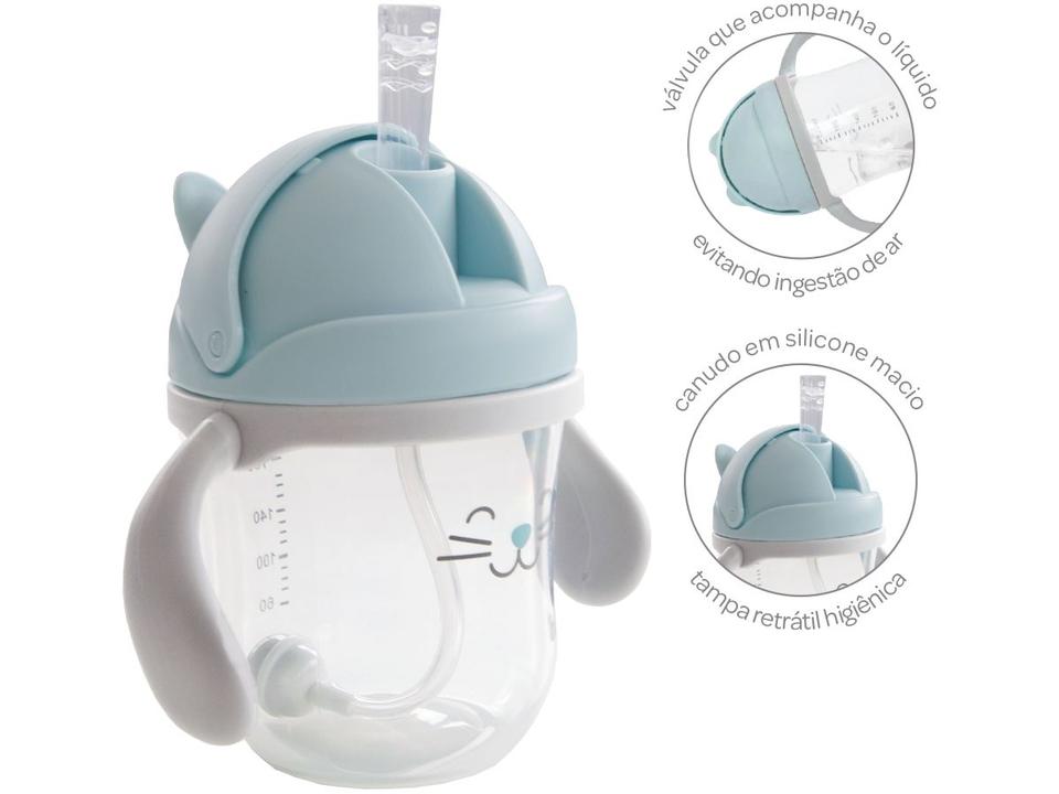 Copo Infantil com Canudo 220ml Buba Gatinho - 3