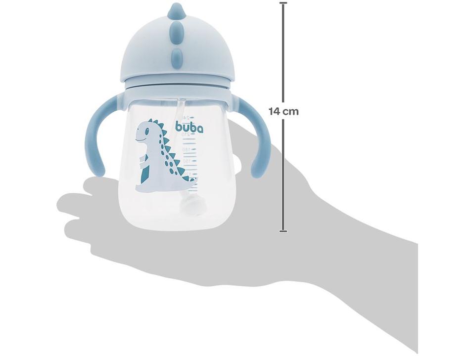 Copo Infantil com Canudo 240ml Buba Dino - 4