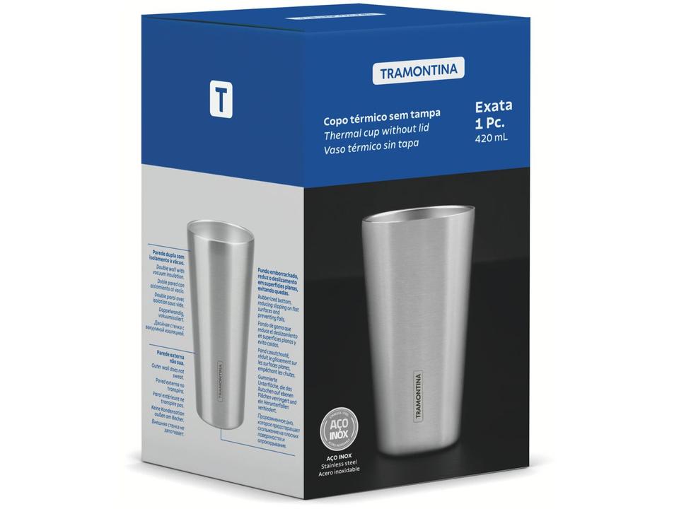 Copo Térmico Parede Dupla Tramontina Exata 61646430 420ml - 5
