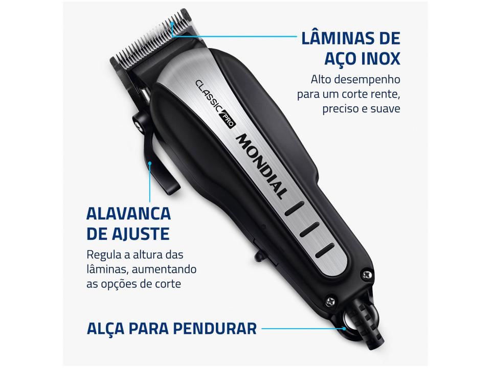 Cortador de Cabelo Mondial Classic Pro - 2