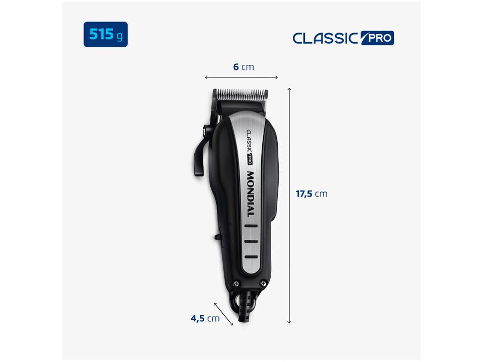 Cortador de Cabelo Mondial Classic Pro - 4