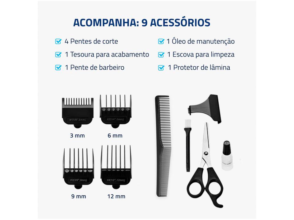 Cortador de Cabelo Mondial Classic Pro - 3