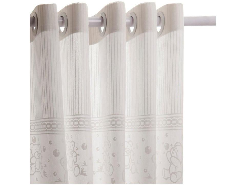 Cortina Infantil Santista Branca Londres Teddy - 2,80x1,80m - 3