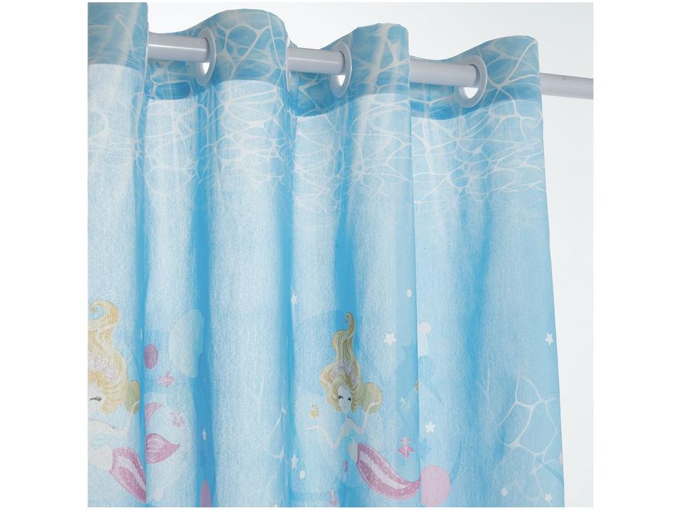 Cortina Infantil Santista Londres Basic Sereias 1,80x2,80m - 2