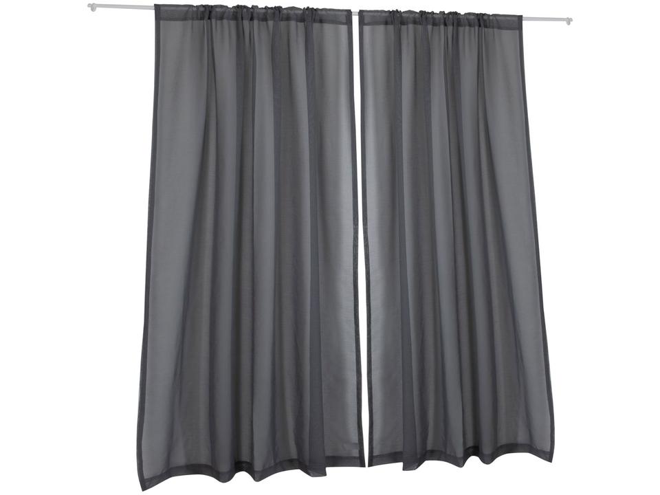 Cortina Lartex Voil Chumbo Lins 230x270cm - 2