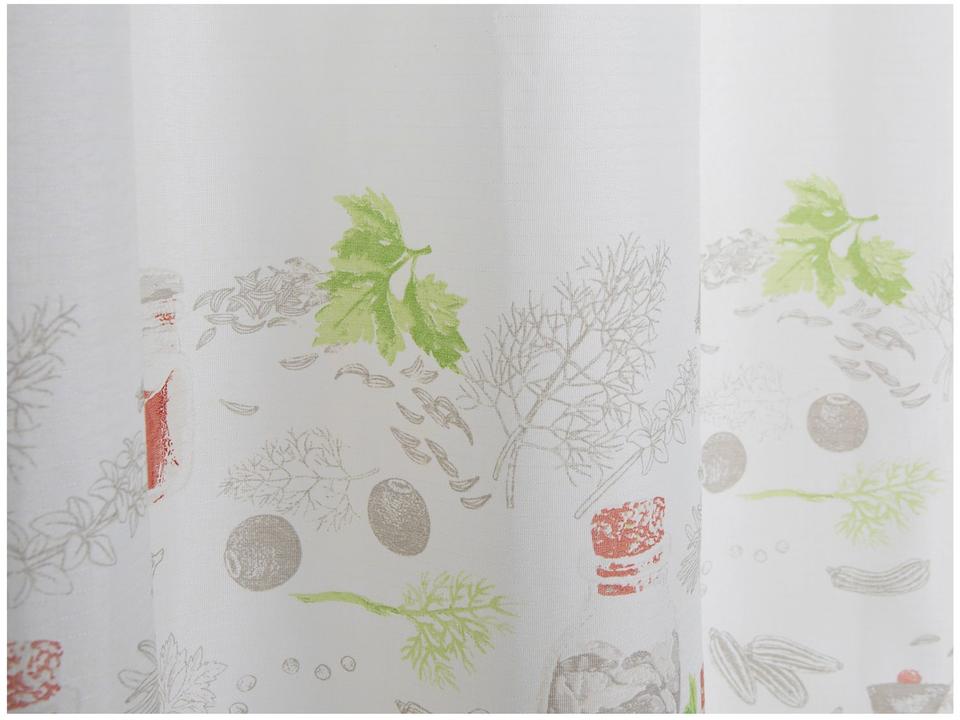 Cortina para Cozinha Sultan Branco e Bege - 5