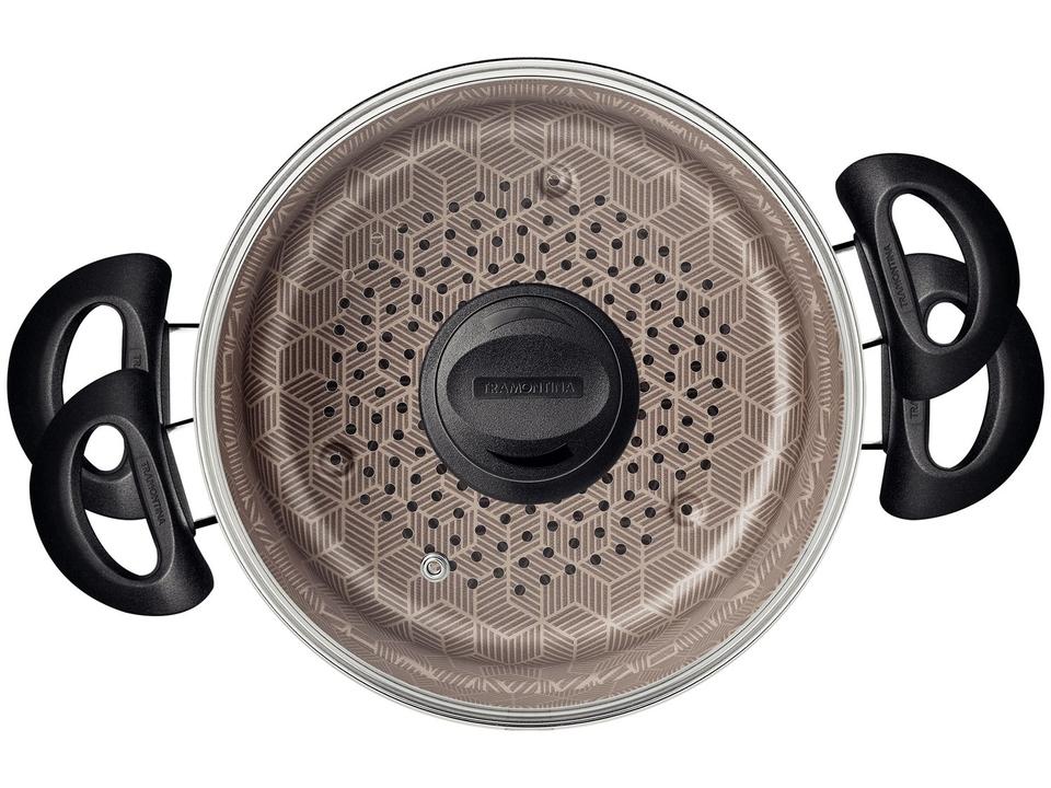 Cozi Vapore Tramontina de Alumínio 22cm Vermelha - 4