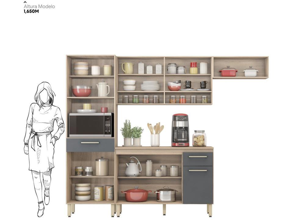 Cozinha Compacta Demóbile Dama com Balcão - 14