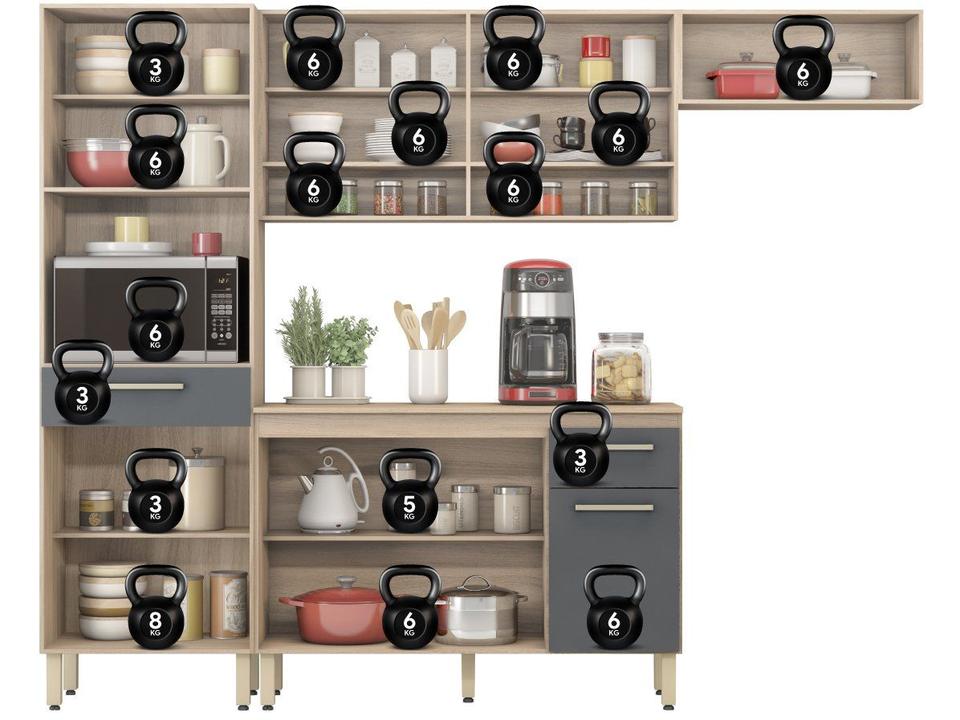 Cozinha Compacta Demóbile Dama com Balcão - 13