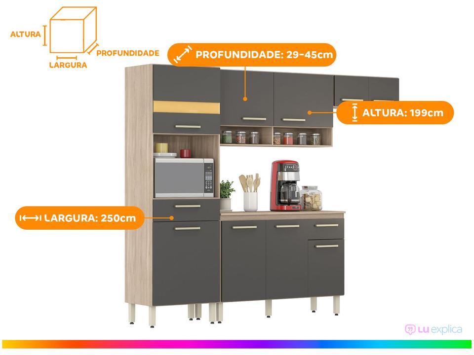 Cozinha Compacta Demóbile Dama com Balcão - 2