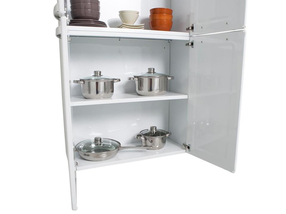 Cozinha Compacta Itatiaia Rose - 7 Portas Aço - Preto / Branco - 10