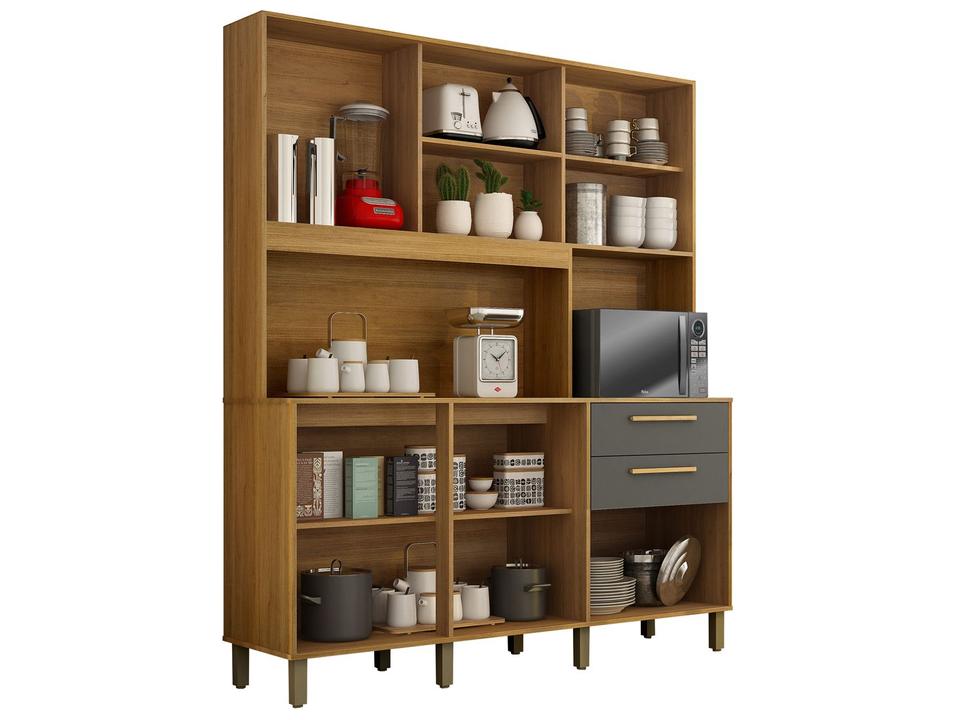 Cozinha Compacta Valdemóveis Diamante 5 Portas 2 Gavetas - 4