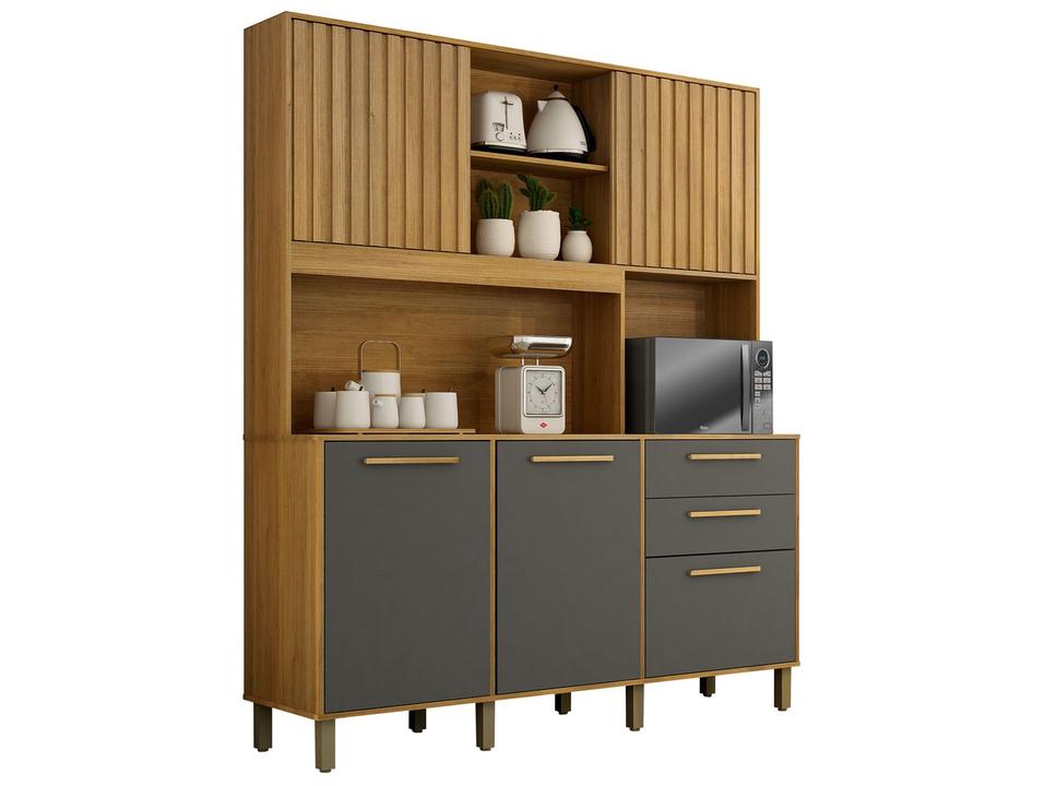 Cozinha Compacta Valdemóveis Diamante 5 Portas 2 Gavetas - 5