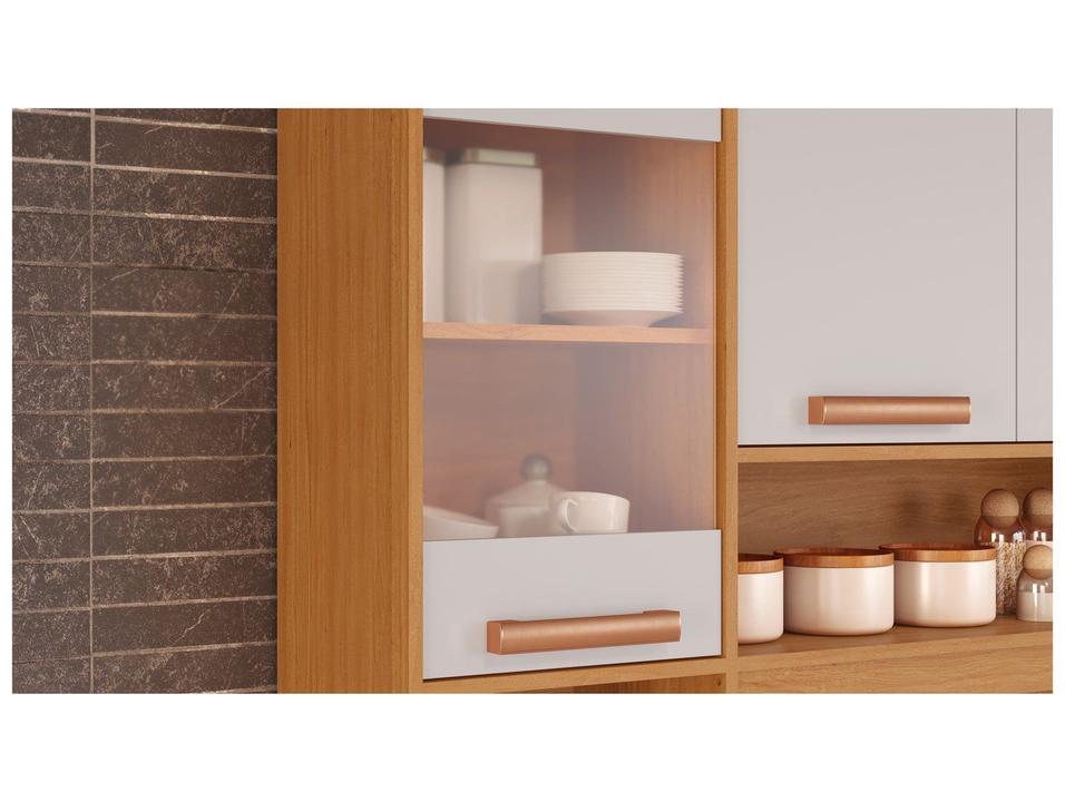 Cozinha Modulada Itatiaia Nápoles com Balcão Nicho para Micro-ondas 8 Portas 3 Gavetas - 5