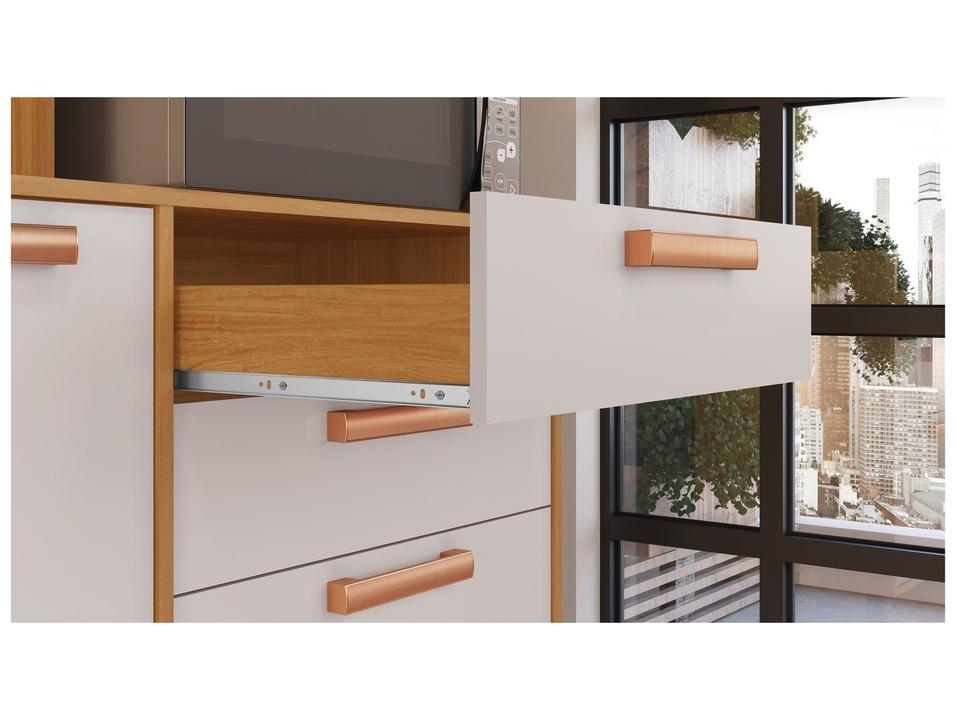Cozinha Modulada Itatiaia Nápoles com Balcão Nicho para Micro-ondas 8 Portas 3 Gavetas - 4