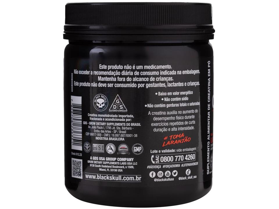 Creatina Mono-hidratada Black Skull Caveira Preta - 4