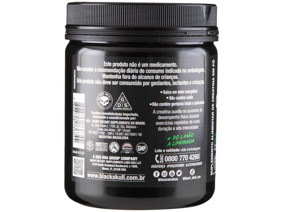 Creatina Mono-hidratada Black Skull Caveira Preta - 2