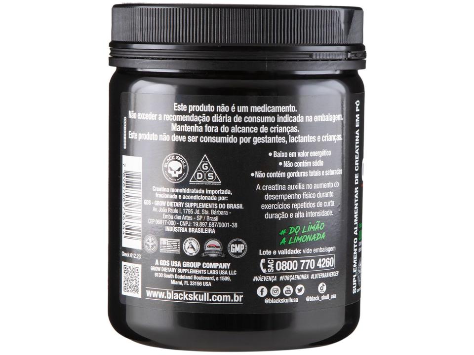 Creatina Mono-hidratada Black Skull Caveira Preta - 2