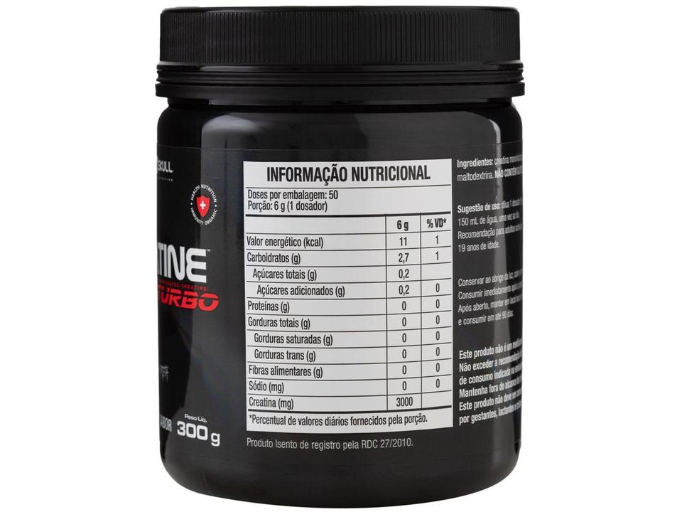 Creatina Mono-hidratada Black Skull Turbo em Pó 300g sem Sabor - 2