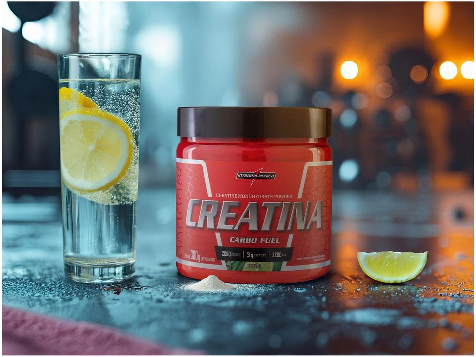 Creatina Mono-hidratada Integralmedica Carbo Fuel em Pó 300g Limão - 2