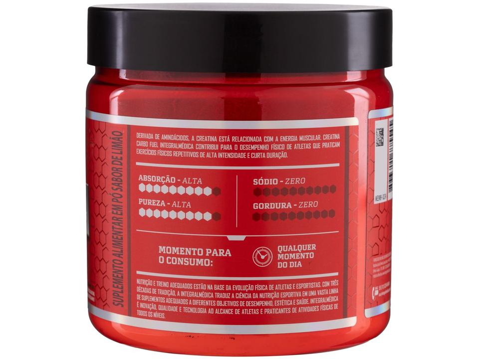 Creatina Mono-hidratada Integralmedica Carbo Fuel em Pó 300g Limão - 4