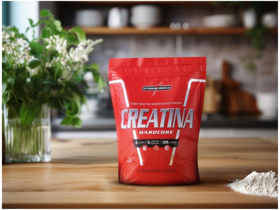 Creatina Mono-hidratada Integralmédica Hardcore em Pó 1kg Neutro Natural - 1