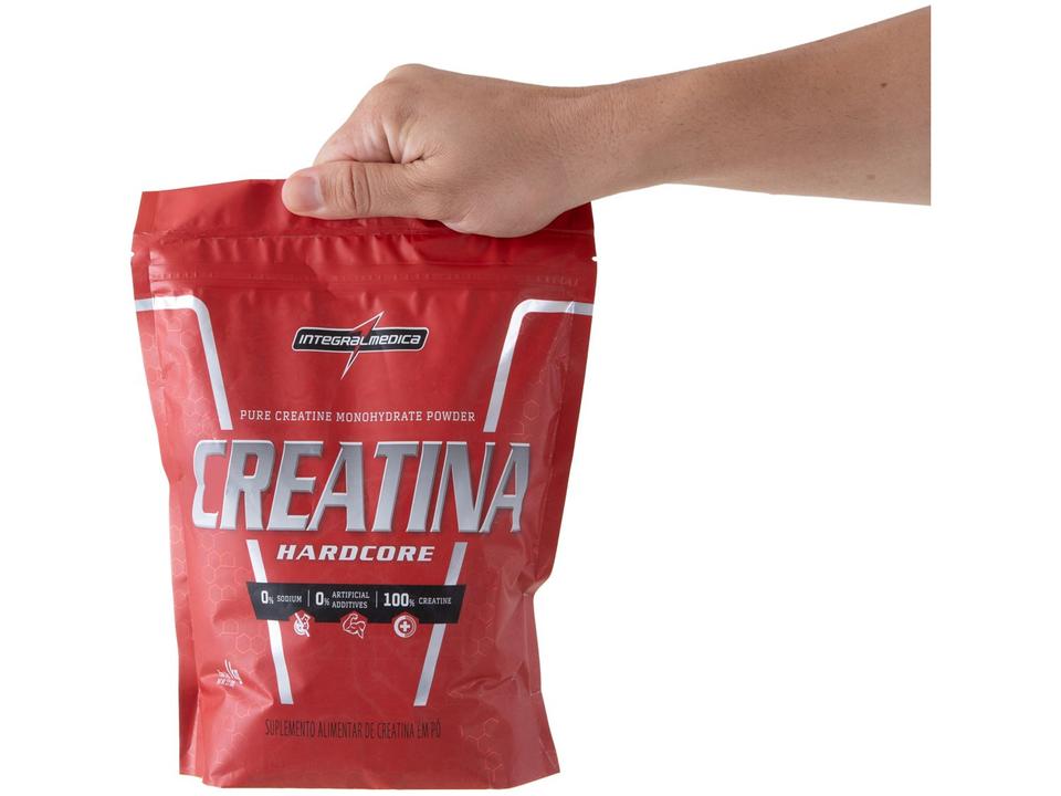 Creatina Mono-hidratada Integralmédica Hardcore em Pó 1kg Neutro Natural - 4