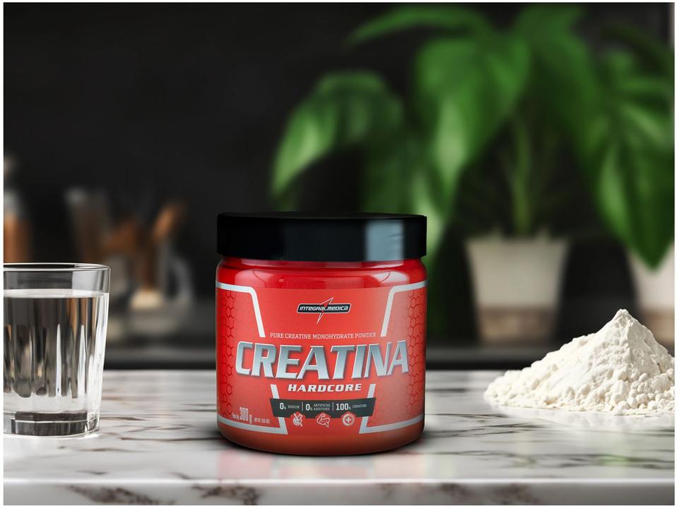 Creatina Mono-hidratada Integralmédica Hardcore em Pó 300g sem Sabor - 1