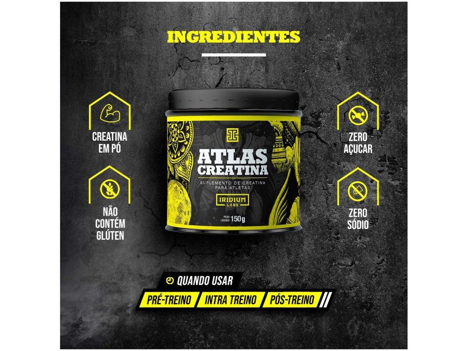 Creatina Monohidratada Atlas em Pó 150g - 4