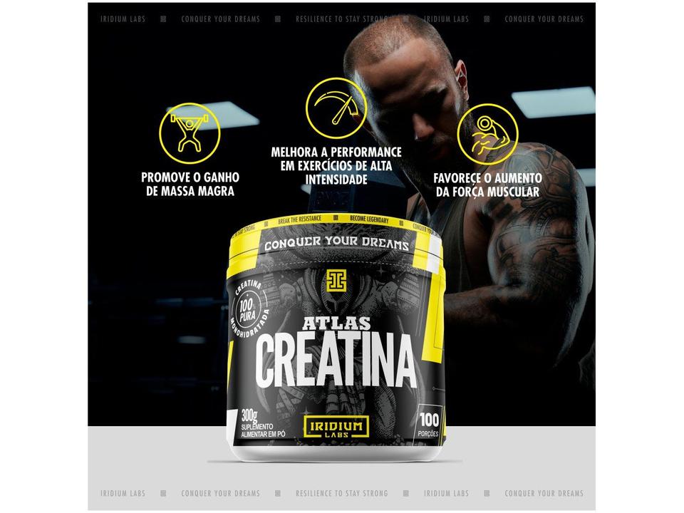 Creatina Monohidratada Atlas em Pó 300g - 3
