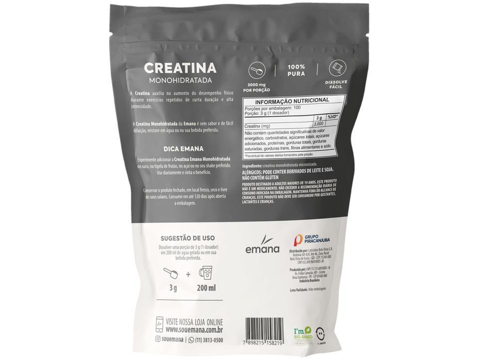 Creatina Monohidratada Emana 100% Pura em Pó - 1