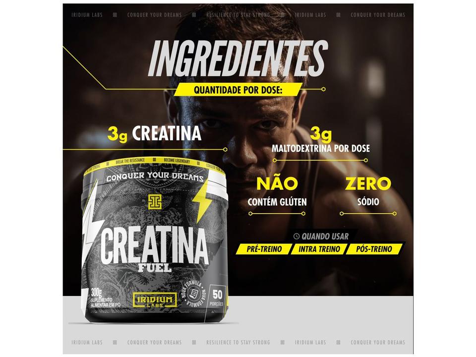 Creatina Monohidratada Iridium Labs Fuel em Pó - 4
