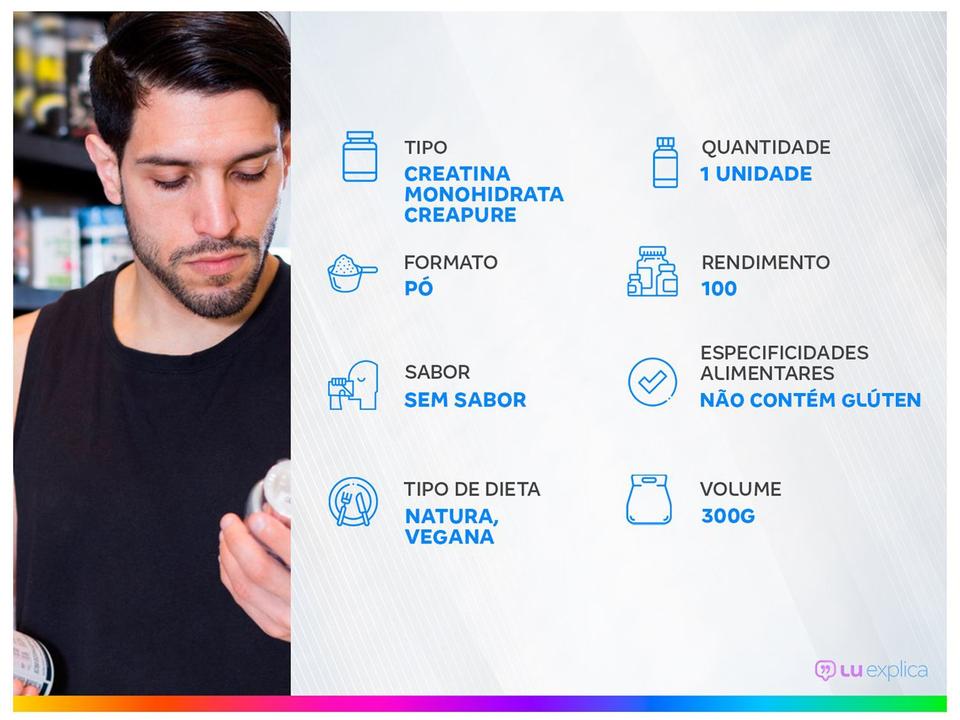 Creatina Monohidratada Nutrify Real Foods Creatine em Pó 300g Natural e Vegana - 1