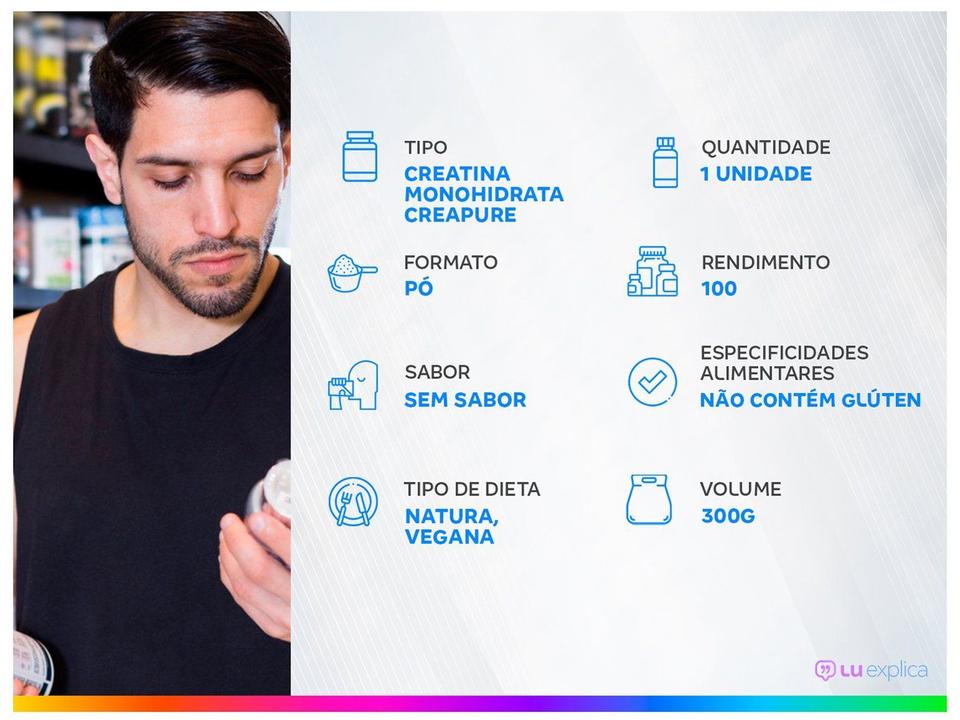 Creatina Monohidratada Nutrify Real Foods Creatine em Pó 300g Natural e Vegana - 1