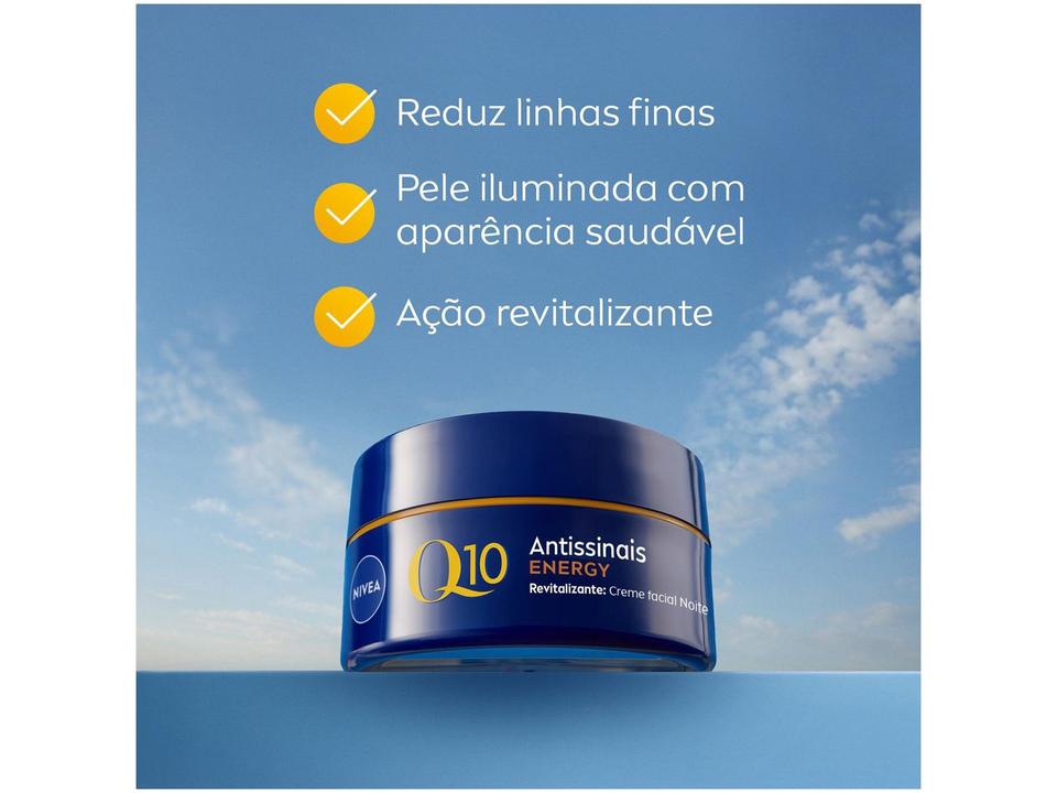 Creme Antissinais Facial Noturno Nivea Q10 Energy - 5