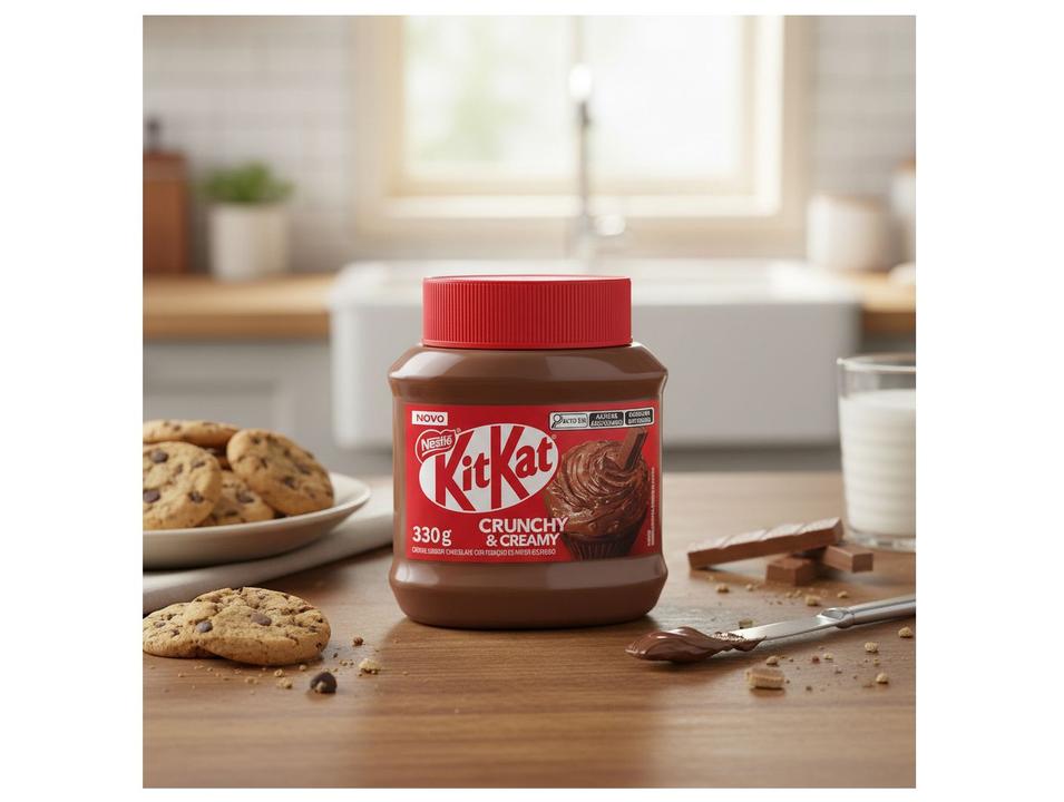 Creme de Chocolate Crunchy & Creamy Nestlé Kit Kat 330g - 1