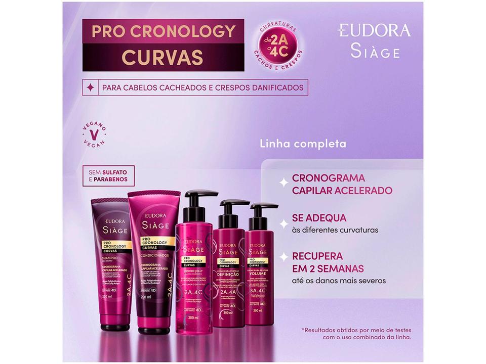Creme de Pentear Eudora Siàge Pro Cronology Curvas Definição 300ml - 6