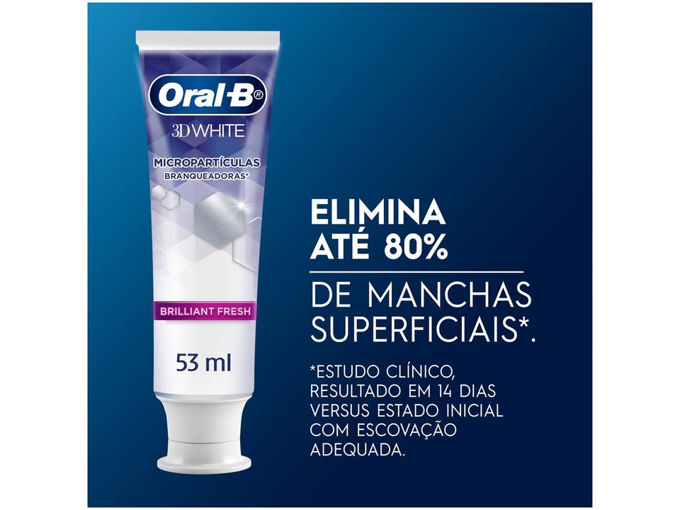 Creme Dental Oral-B 3D White Brilliant Fresh 70g 6 unidades - 2